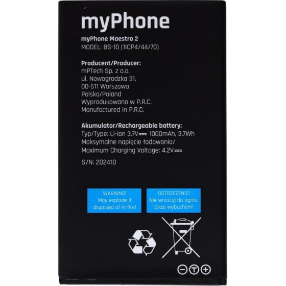 MYPHONE �������� Maestro 2 (Original) - (CZE004371)