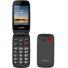 Lamtech Flip Phone 2.8' Display With BT, Fm RADIO, SOS, 1400 mAh, Gr Menu FLIP-X Black - (LAM980633)