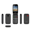 Lamtech Flip Phone 2.8' Display With BT, Fm RADIO, SOS, 1400 mAh, Gr Menu FLIP-X Black - (LAM980633)