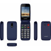 Lamtech Flip Phone 2.8' Display With BT, Fm RADIO, SOS, 1400 mAh, Gr Menu FLIP-X Blue - (LAM980640)