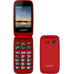 Lamtech Flip Phone 2.8' Display With BT, Fm RADIO, SOS, 1400 mAh, Gr Menu FLIP-X Red - (LAM980657)