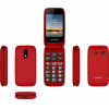 Lamtech Flip Phone 2.8' Display With BT, Fm RADIO, SOS, 1400 mAh, Gr Menu FLIP-X Red - (LAM980657)