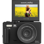 Lamtech 5K Flip Digital Camera Wifi Black - (LAM980756)