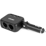 AMiO ���������� �������� 12/24V 100W ������/2 ������/1xUSB-A+1xUSB-C/���������� 180 ������ ���� - 1 ���. - (04357)