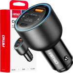 AMiO ��������� �������� 12/24V �� 2 ����� USB-C/USB-A 95W 5V/3A ������� �������� ���������/������ ���� - 1 ���. - (04372)