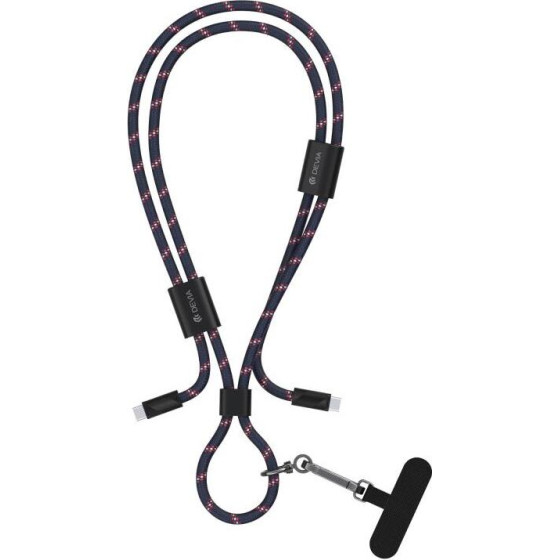 Devia ������� �������� Usb 2.0 Woven Adjustable Lanyard EC428 Usb C �� Usb C Pd 60W 1.6m Cable Pro5 ������ ���� - (124974, EC428)