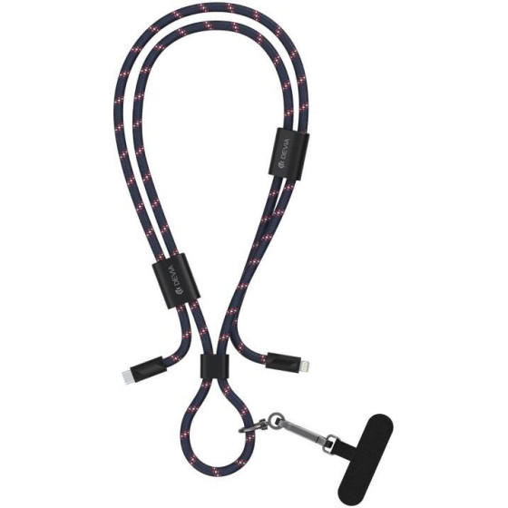 Devia ������� �������� Usb 2.0 Woven Adjustable Lanyard EC429 Usb C �� Lightning Pd 27W 1.6m Cable Pro5 ������ ���� - (125001, EC429)