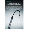 Devia Hub Usb C EC707 4 �� 1 2xUsb A & 2xUsb C Lite1 ���� - (129412, EC707)
