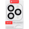 FORCELL Premium Camera Lens Tempered Glass - For Iphone 15 Pro / 15 Pro Max Black Titanium
