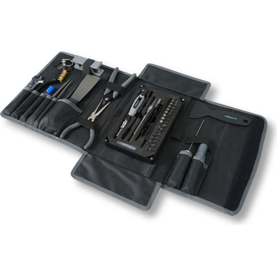 Creality 3D Printer Tool Wrap Kit Pro - 34 Pieces Of Bits For Screwdrivers And post-Processing Tools - (4008060094)