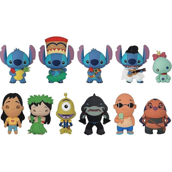 Monogram Disney: Stitch (Blind Bag/Random) 3D Foam Bag Clips