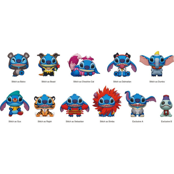 Monogram Disney: Stitch (Blind Bag/Random) 3D Foam Bag Clips Figures