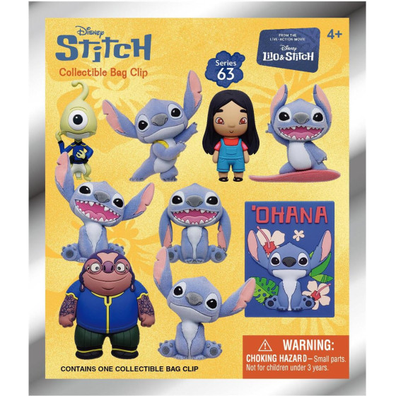 Monogram Disney:Lilo & Stitch Movie 3D Foam Bag Clips Figures