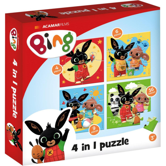 Bambolino Toys: Bing - 4 In 1 Puzzle (BT19091)