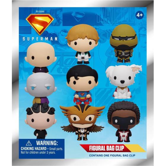 Monogram: Superman Legacy 3D Foam Bag Clips Figures