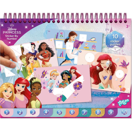 Totum: Disney Princess - Sticker By Number Pad (TT045279)