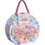 Totum: Unicorn - 2 In 1 Creativity Set Diamond Painting & Garland Rainbow Jewels (TT071506)