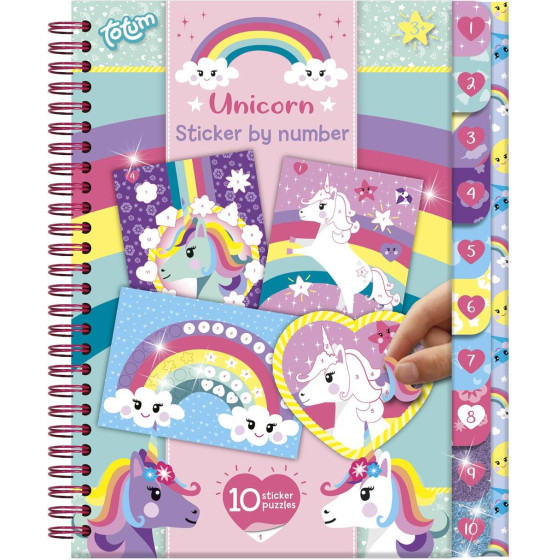 Totum: Unicorn - Sticker By Number Book (TT072008)