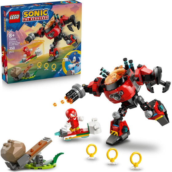 Lego Sonic: Knuckles Vs. Dr. Eggman Egg Crusher Mech (77005)