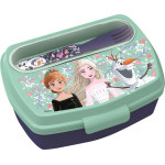 Stor: Frozen Snowy Tale - Funny Sandwich Box With Cutlery (81009)