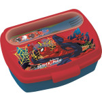 Stor: Marvel Spiderman Moving Target - Funny Sandwich Box With Cutlery (83509)