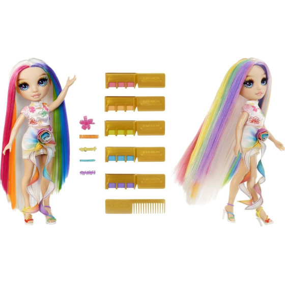 MGA Rainbow High: Design Studio Hair Chalk & Style - Amaya Raine 11'' Doll (526780)
