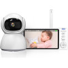 EXTRALINK Reya | Electronic Baby Monitor | MO570 With 5 Inch monitor, Vox 2.4 Ghz - (EX.29010)