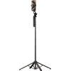 Hurtel Selfie Stick WH181-Y1S 1.75m Aluminum Alloy Telescopic Tripod With Phone Holder - Black 5907769360640