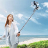Hurtel Selfie Stick WH181-Y1S 1.75m Aluminum Alloy Telescopic Tripod With Phone Holder - Black 5907769360640