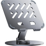 Wozinsky 360� Rotating Aluminum Tablet Stand - Gray - (WRS-DSY84SS)