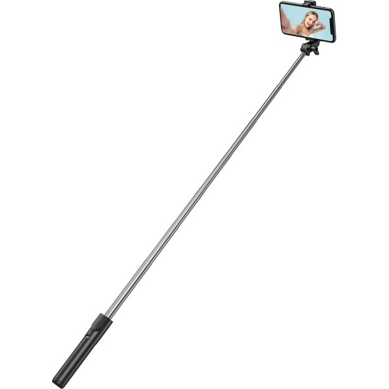 Wozinsky Selfie Stick WHS1Y Telescopic Tripod 1m With Phone Holder - Black 5907769360589
