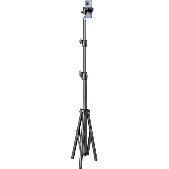 Wozinsky Tripod Tripod Durable Carbon Steel Tripod 1.7m Matte - Black - (WRLD-00Y1S)
