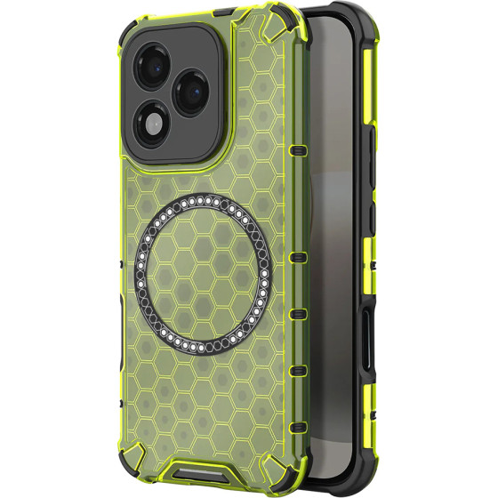 Techsuit - Honeycomb Shield Magsafe - Honor 400 Lite - Lime Green