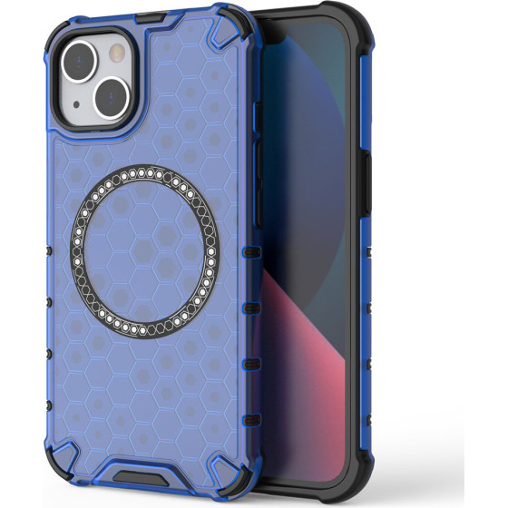 Techsuit - Honeycomb Shield Magsafe - Iphone 13 - Blue