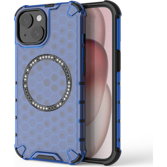 Techsuit - Honeycomb Shield Magsafe - Iphone 14 - Blue