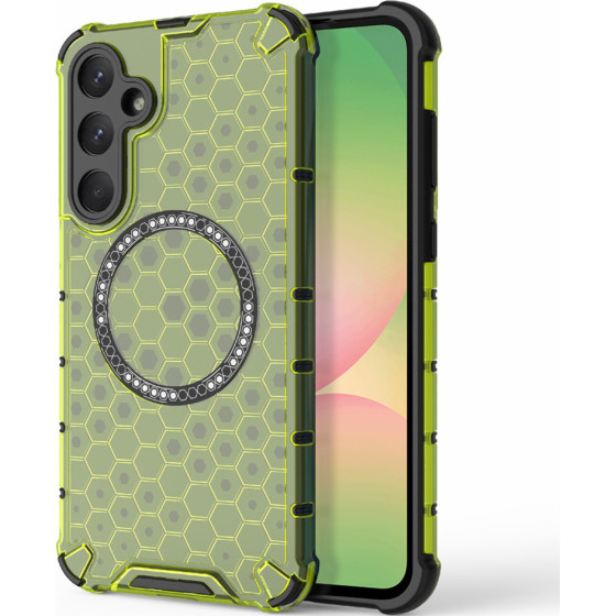 Techsuit - Honeycomb Shield Magsafe - Samsung Galaxy A56 5G - Lime Green