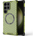 Techsuit - Honeycomb Shield Magsafe - Samsung Galaxy S25 Ultra - Lime Green
