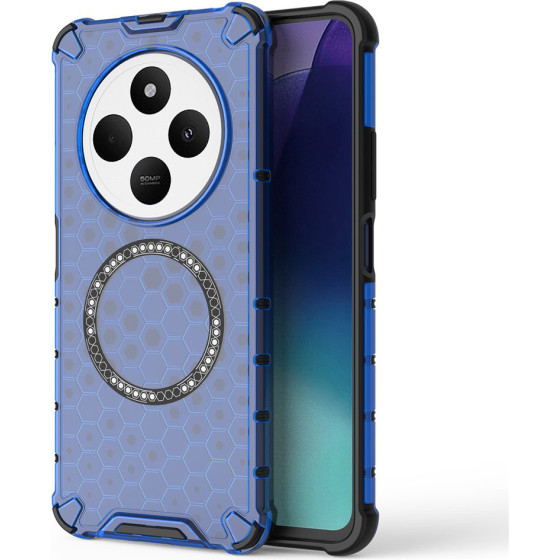 Techsuit - Honeycomb Shield Magsafe - Xiaomi Redmi 14C / Poco C75 - Blue