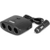 AMiO ���������� �������� 12/24V 100W ������/3 ������/2xUSB-A /������ ON-OFF/������� 70cm - 1 ���. - (04362)
