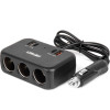 AMiO ���������� �������� 12/24V 120W ������/3 ������/1xUSB-A+1xUSB-C Qc 4.0 ������� ��������/������� 80cm - 1 ���. - (04365)