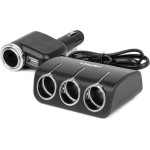 AMiO ���������� �������� 12/24V 120W ������/3 ������/1xUSB-A/�� ������� �������� �����������/������� 80cm - 1 ���. - (04360)