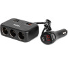 AMiO ���������� �������� 12/24V 120W �������� ������/3 ������/2xUSB-A + 1xUSB-C Qc 4.0 �� ������� 80cm - 1 ���. - (04366)