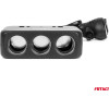AMiO ���������� �������� 12/24V 120W �������� ������/3 ������/2xUSB-A + 1xUSB-C Qc 4.0 �� ������� 80cm - 1 ���. - (04366)