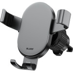 BLUEO - Car Holder Gravity - For Air Vent, Firm Clamping, Widely Applicable, Elegant Design, Aluminum Alloy - Black