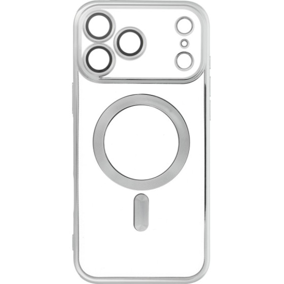 Is Tpu Mag Electro Iphone 17 Pro Max Trans Silver Backcover - (MAGETPUIP17PMS)