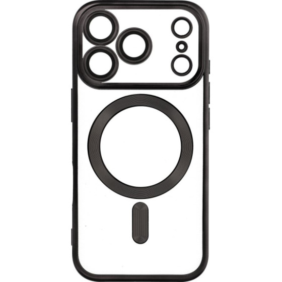 Is Tpu Mag Electro Iphone 17 Pro Trans Black Backcover - (MAGETPUIP17PB)