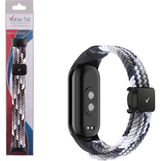 Volte-Tel VT148 ������� �������� Xiaomi Smart Band 8/Smart Band 9 Braided Magnetic Buckle BLACK-WHITE