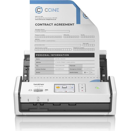 Brother ADS-1800W A4 Portable Sheetfed Scanner - (ADS1800WZU1)
