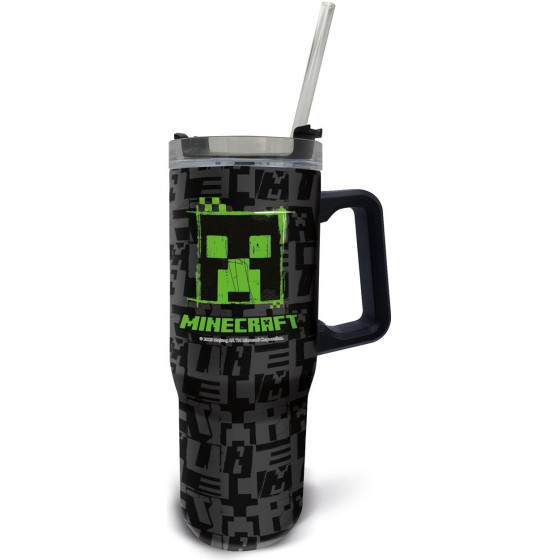 Stor: Minecraft Squared Pattern - Young Adult Dw Xl Insulated Stainless Steel Rambler Mug (75643)