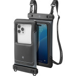 Spigen A611P Universal Waterproof Float Case 2-Pack - Waterproof Case For Smartphones Up To 6.9'' (Matte Black) - (ACS09348)